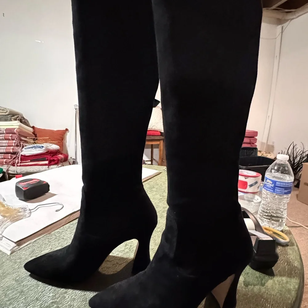 Coach Cece Black Over-the-Knee Boots - Picture 3 of 10